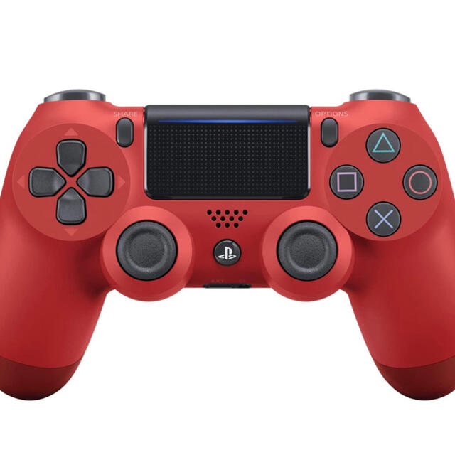 PlayStation4(プレイステーション4)の【新品】ワイヤレスコントローラー DUALSHOCK 4 マグマ・レッド  エンタメ/ホビーのゲームソフト/ゲーム機本体(その他)の商品写真