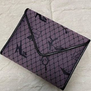 ルルギネス(LULU GUINNESS)の【美品】ルルギネス　小銭入れ付きカードケース　箱付き(名刺入れ/定期入れ)