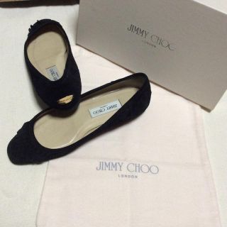 ジミーチュウ(JIMMY CHOO)のジミーチュウ フリンジ フラットシューズ(バレエシューズ)