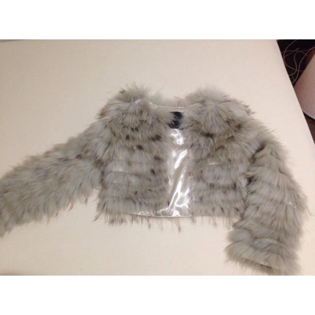 ラクーン ファー ショートコート レディースのジャケット/アウター(毛皮/ファーコート)の商品写真