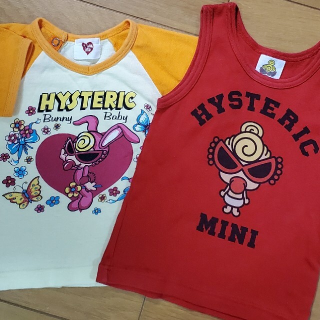 HYSTERIC MINI(ヒステリックミニ)のヒステリック　ミニ　Tシャツ　タンクトップ　80 キッズ/ベビー/マタニティのベビー服(~85cm)(Ｔシャツ)の商品写真