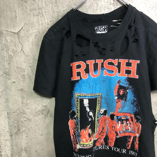 【ボロボロ】vintage ボロボロTシャツ　Rush バンドT 希少