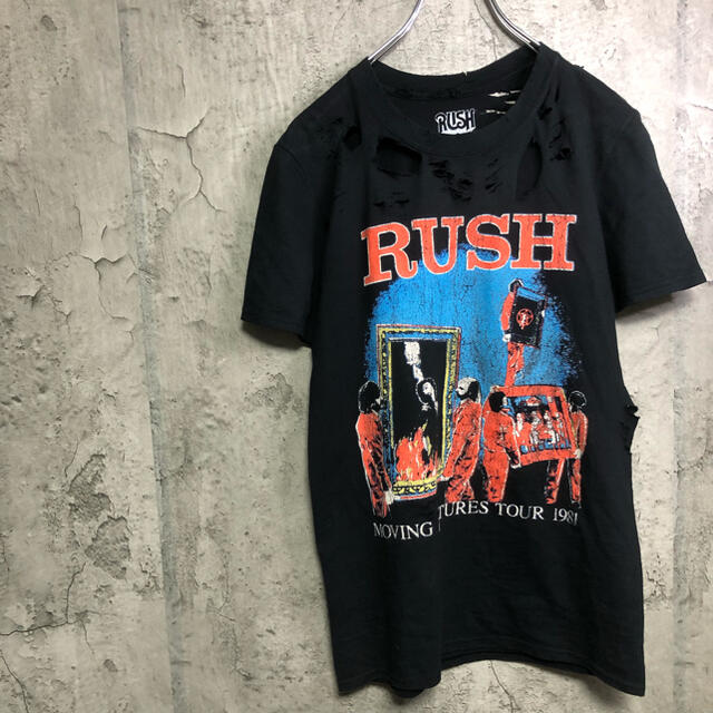 【ボロボロ】vintage ボロボロTシャツ　Rush バンドT 希少