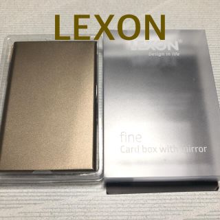 レクソン(LEXON)の＊新品＊LEXON®︎ レクソン ミラー付カードケース 名刺入れ(名刺入れ/定期入れ)