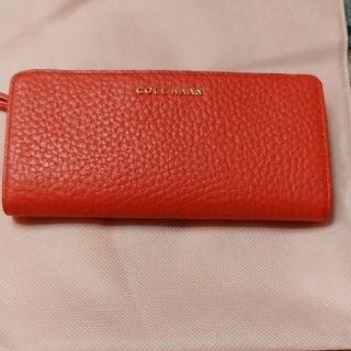 コールハーン(Cole Haan)の未使用に近いコールハーン　オレンジ長財布(財布)