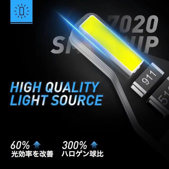 新型 爆光 高性能 高耐久 T10 LED ポジション ナンバー灯 自動車/バイクの自動車(汎用パーツ)の商品写真