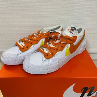 ナイキ(NIKE)のNIKE x sacai blazer ブレーザーLOW MagmaOrange(スニーカー)