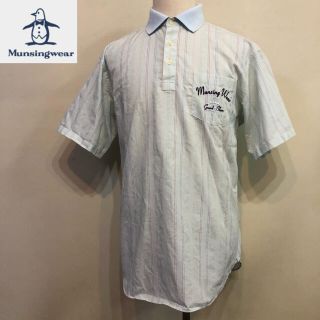 マンシングウェア(Munsingwear)のマンシングウェア ゴルフ シャツ ポロシャツ ミントブルー LLサイズ(ウエア)