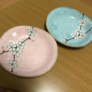 桜柄　お皿2枚セット(食器)