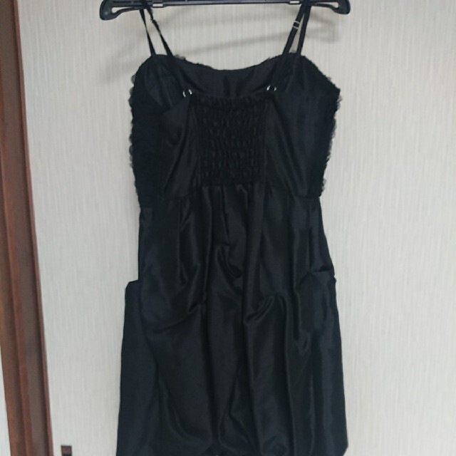BE RADIANCE(ビーラディエンス)のBE RADIANCE ブラック バルーンスカート ドレス size.M レディースのフォーマル/ドレス(ミニドレス)の商品写真
