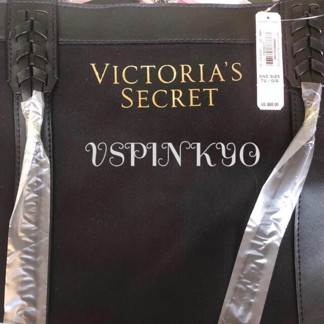 Victoria's Secret - ヴィクシー VS ブラックフリンジキャンバストートバッグの通販 by vspinkyo's shop