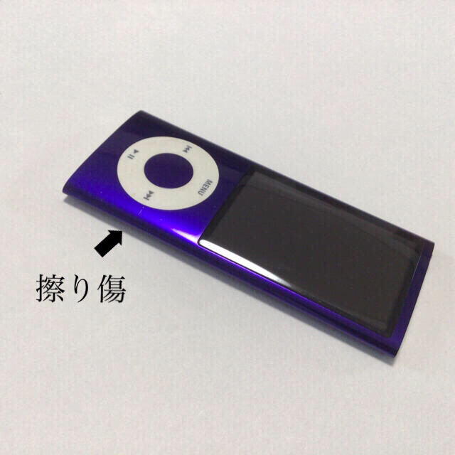 Apple(アップル)のiPod nano 5世代　8GB パープル-9 稼働品 スマホ/家電/カメラのオーディオ機器(ポータブルプレーヤー)の商品写真