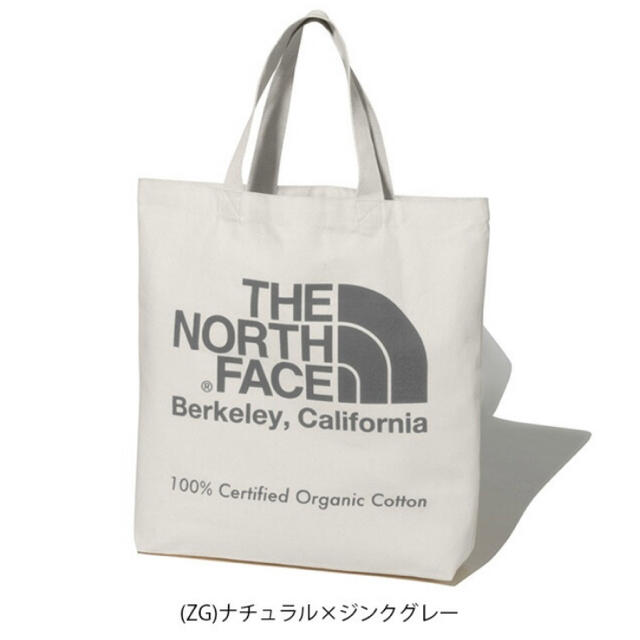 THE NORTH FACE(ザノースフェイス)の21年モデル 新品 未使用 ノースフェイス オーガニックコットン トート 灰 レディースのバッグ(トートバッグ)の商品写真