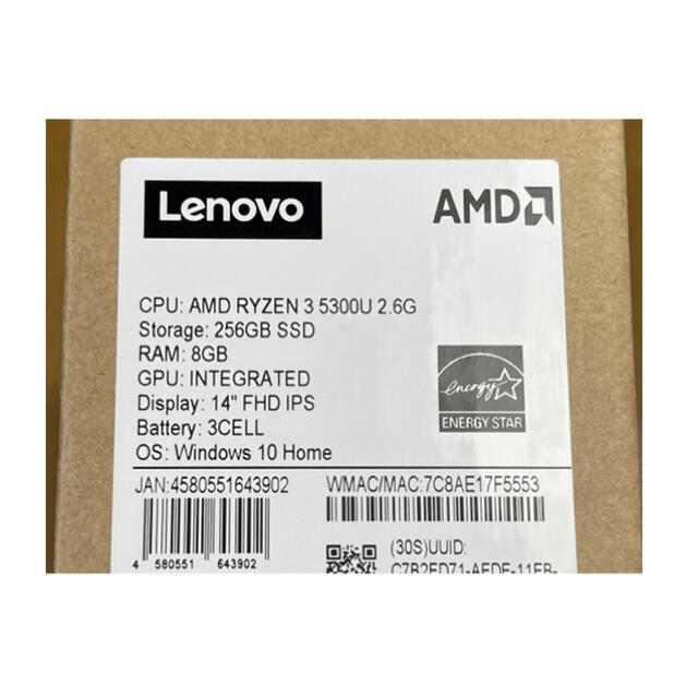 【新品 1年保証】Lenovo IdeaPad Slim 550 ノートPC 7