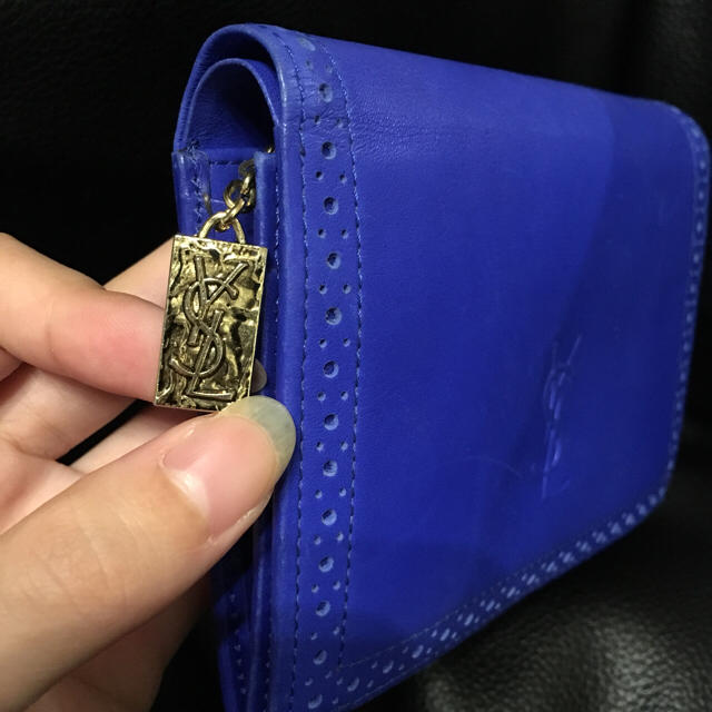 Saint Laurent(サンローラン)の財布 ブルー レディースのファッション小物(財布)の商品写真