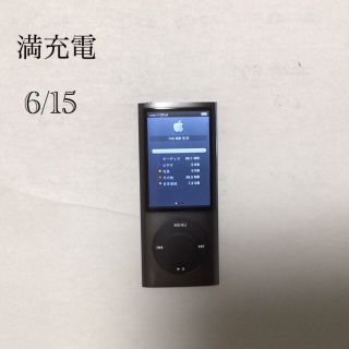 アップル(Apple)のiPod nano 5世代　8GB ブラック-1 稼働品(ポータブルプレーヤー)