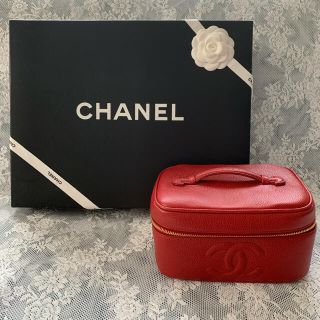 シャネル(CHANEL)のCHANEL バニティバッグ 赤(ハンドバッグ)