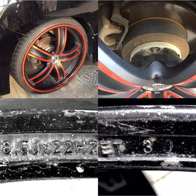 225/30ZR22 タイヤ&ホイール 22インチ アルファード/ヴェルファイア 4