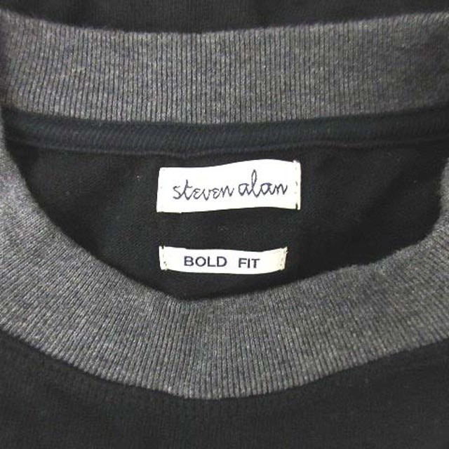 steven alan(スティーブンアラン)のスティーブンアラン SLOW TWST RINGER カットソー XL 黒 メンズのトップス(Tシャツ/カットソー(七分/長袖))の商品写真