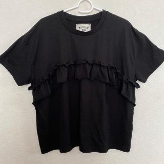 シマムラ(しまむら)の半袖Tシャツ　フリルつき　ゆったりサイズ(Tシャツ(半袖/袖なし))