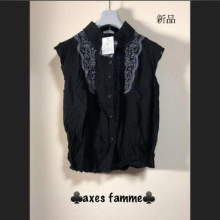 アクシーズファム(axes femme)の♣️axes famme♣️刺繍ブラウス❣️新品❣️夏物衣料大放出中です！(シャツ/ブラウス(半袖/袖なし))