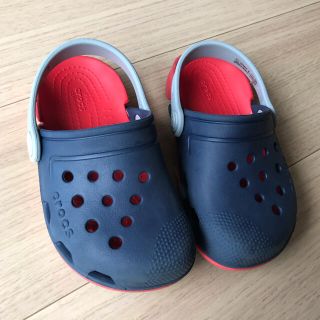 クロックス(crocs)の【あひる様専用】クロックス エレクトロ3.0クロッグ　C10ネイビー(サンダル)