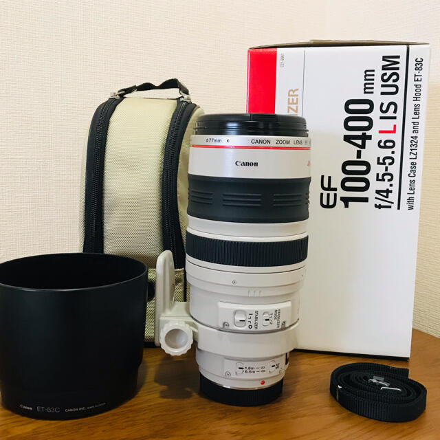 Canon(キヤノン)の【美品】Canon EF100-400 F4.5-5.6L IS USM スマホ/家電/カメラのカメラ(レンズ(ズーム))の商品写真