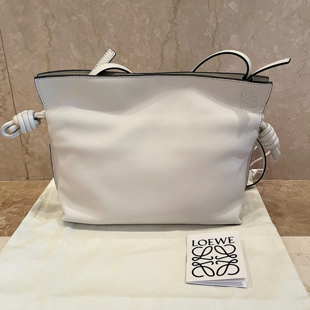 最値下げ！新品　ロエベ　LOEWE フラメンコクラッチ　ミニ　ソフトホワイト