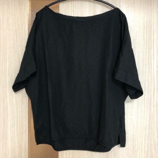 スピックアンドスパン(Spick & Span)のSpick＆Span  黒トップス(シャツ/ブラウス(半袖/袖なし))