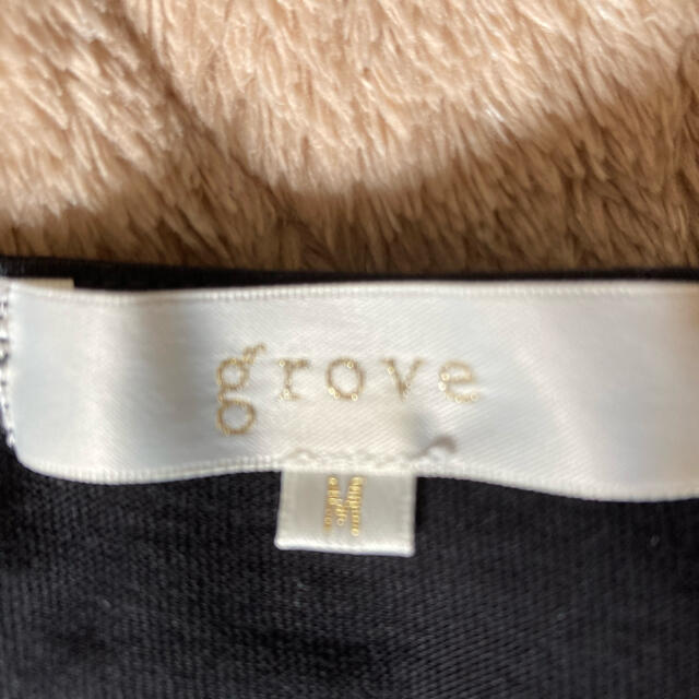 grove(グローブ)のgrove  オーバーサイズTシャツ　ブラック　M レディースのトップス(Tシャツ(半袖/袖なし))の商品写真