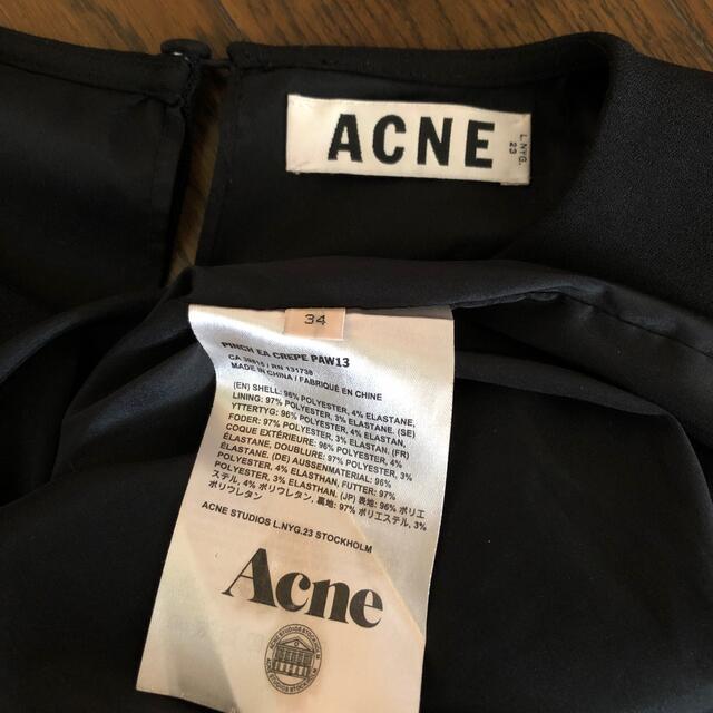 acne アクネ　ワンピース　ブラック　34