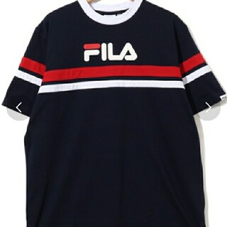 フィラ(FILA)のFILA　ビッグシルエット　配色ライン入り　半袖T(Tシャツ(半袖/袖なし))