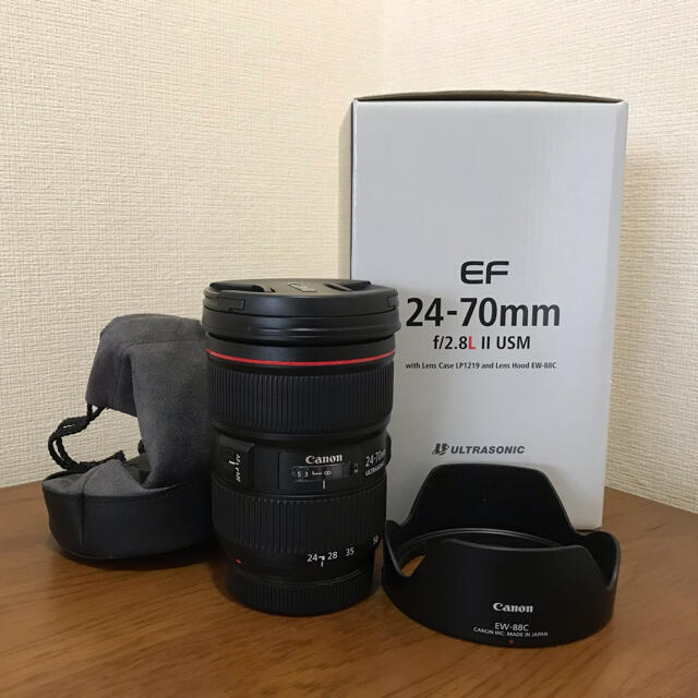 Canon(キヤノン)の【美品】Canon EF24-70 F2.8L Ⅱ スマホ/家電/カメラのカメラ(レンズ(ズーム))の商品写真