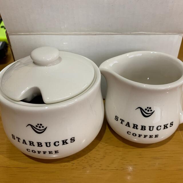 Starbucks Coffee(スターバックスコーヒー)のスターバックス　シュガーポットとミルククリーマー インテリア/住まい/日用品のキッチン/食器(食器)の商品写真