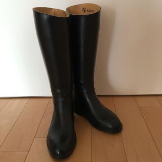 エーグル(AIGLE)のAIGLE長靴レインブーツ黒　XL 23.5センチ(レインブーツ/長靴)