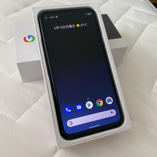 Google(グーグル)のGoogle Pixel 4a Just Black スマホ/家電/カメラのスマートフォン/携帯電話(スマートフォン本体)の商品写真