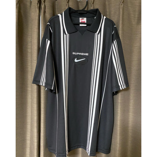 supreme nike jewel stripe soccer jersey色ブラック