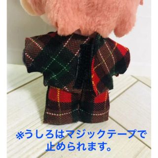 てごぬい 赤レザー風ジャケット 4点セット ウインク ぬい服