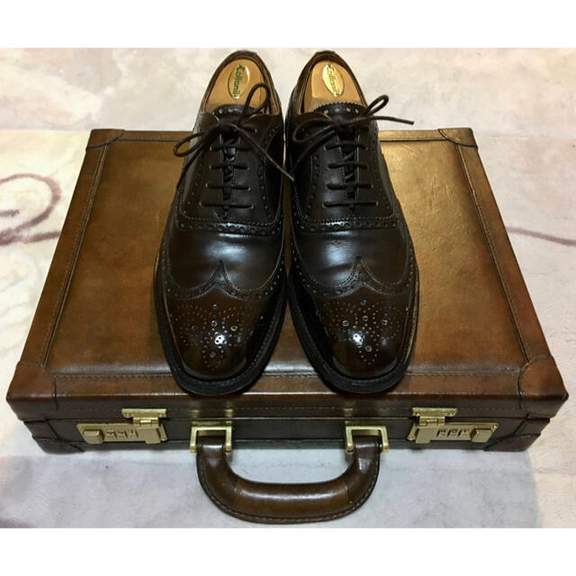 CHEANEY(チーニー)のCheaney ArthurⅢ UK7 ダークブラウン レザーソール メンズの靴/シューズ(ドレス/ビジネス)の商品写真