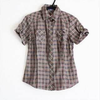 バーバリーブルーレーベル(BURBERRY BLUE LABEL)のバーバリーブルーレーベル シャツブラウス(シャツ/ブラウス(半袖/袖なし))