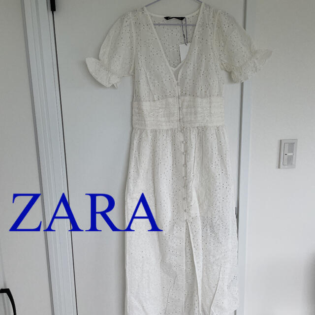 ZARA(ザラ)のZARA♡レースロングワンピ レディースのワンピース(ロングワンピース/マキシワンピース)の商品写真