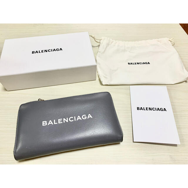 Balenciaga(バレンシアガ)の【BALENCIAGA】バレンシアガ 長財布 グレー メンズのファッション小物(長財布)の商品写真