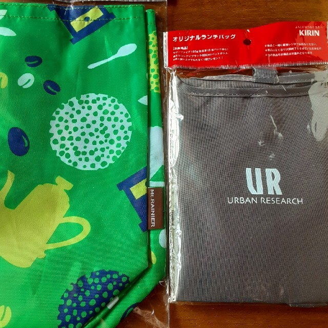 URBAN RESEARCH(アーバンリサーチ)のMt.RAINIERエコバッグとURBAN RESEARCHランチバッグ レディースのバッグ(エコバッグ)の商品写真