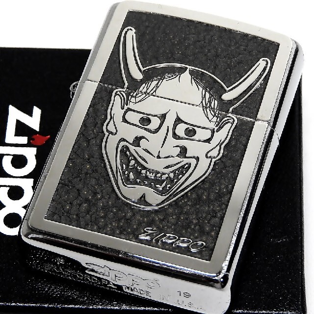 ZIPPO - 送料無料☆zippo☆両面加工☆能面☆般若/狐☆GY☆ジッポの通販