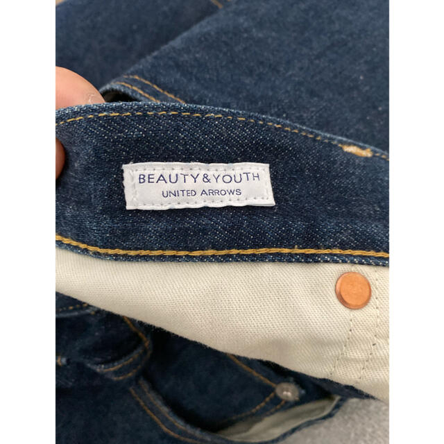 BEAUTY&YOUTH UNITED ARROWS(ビューティアンドユースユナイテッドアローズ)のBEAUTY&YOUTH ワイドテーパード　デニムパンツ メンズのパンツ(デニム/ジーンズ)の商品写真