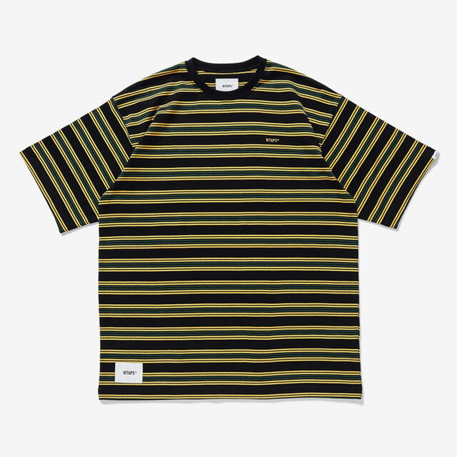 Tシャツ/カットソー(半袖/袖なし)黒 M 02 WTAPS JAM 01 SS COTTON ボーダー Tシャツ