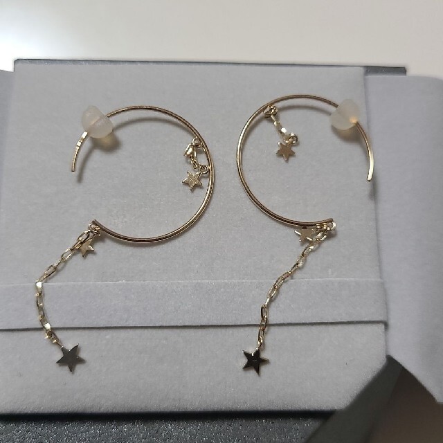 STAR JEWELRY(スタージュエリー)のK10YG スタージュエリー フープピアス レディースのアクセサリー(ピアス)の商品写真