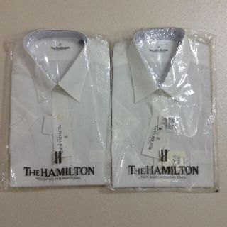 新品 半袖 白 ワイシャツ カッターシャツ 2着セット HAMILTON | www