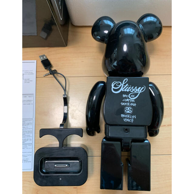 STUSSY 400% ベアブリックスピーカー BE@RBRICK ステューシー-