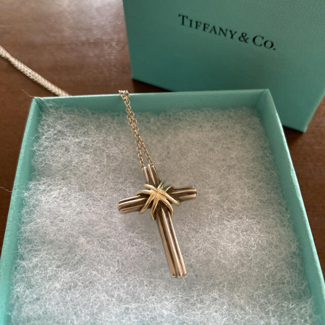 値下げしました❗️Tiffany クロスネックレス